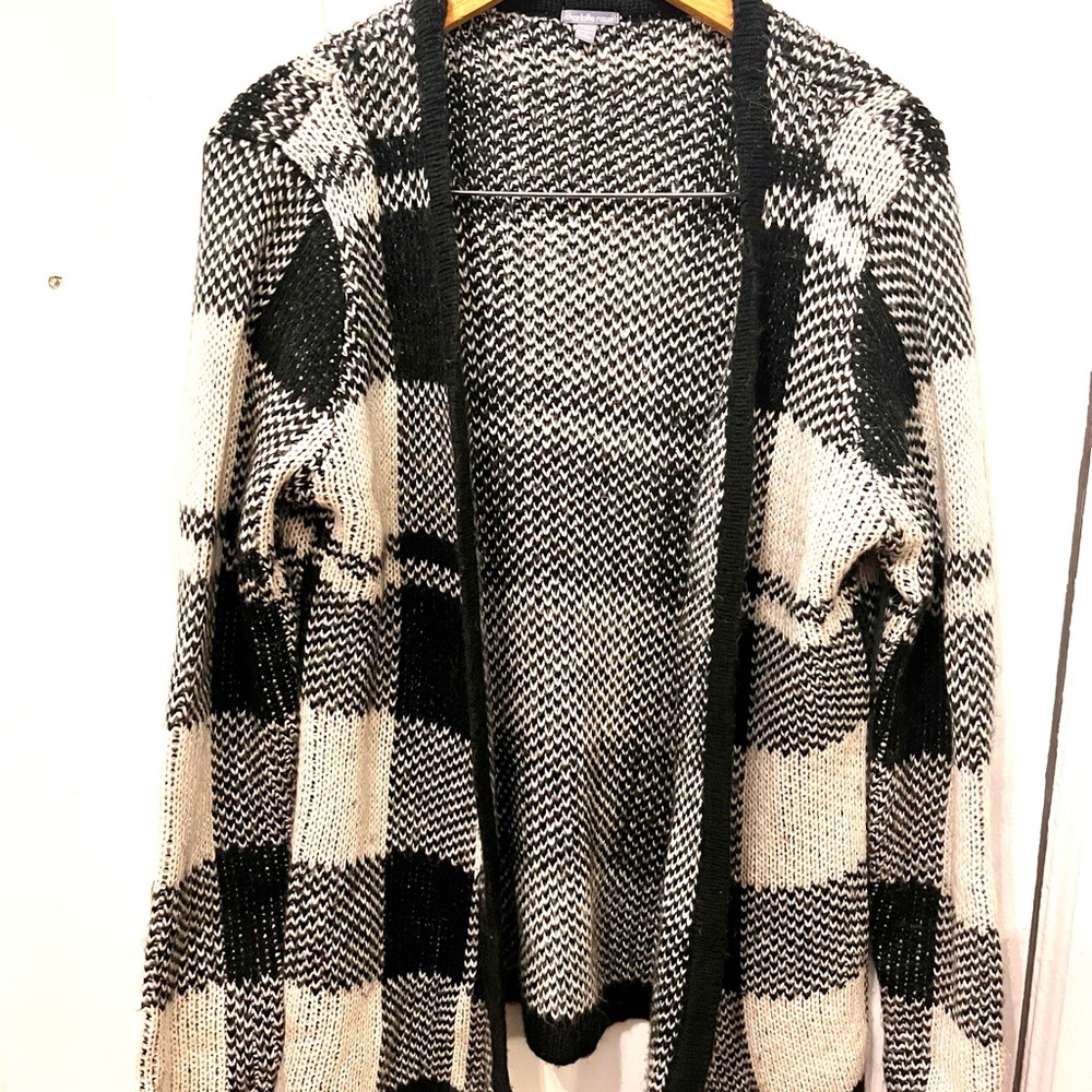 Charlotte Russe checkered cardigan
